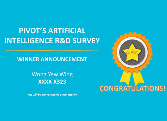 Congratulations to Wong Yew Wing. You have won the S$100 CapitaVoucher in our customer survey lucky draw!