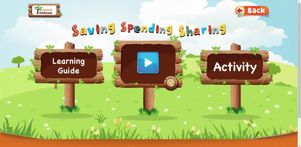 Teach your kids about saving, spending, and sharing at Squirrel Treehouse